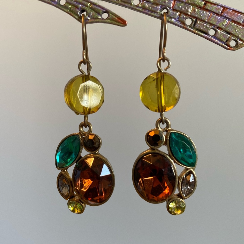 Vintage Crystal Drop Earrings